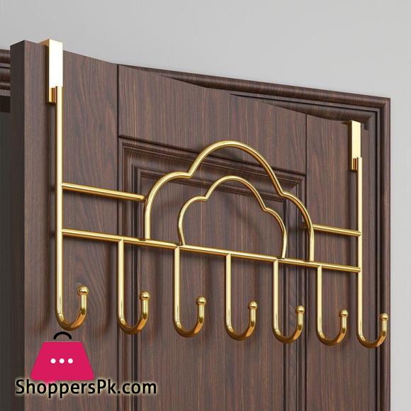 Door Hooks No Punch Needed Extendable Hanging Organizer for Towels