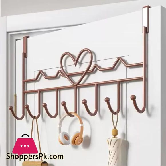 Door Hooks No Punch Needed Extendable Hanging Organizer for Towels