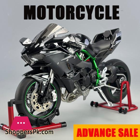 Kawasaki Ninja 500 H2R Die Cast Spray 1:6 Racing Motorcycle with Light Sound