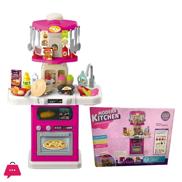 Kitchen with Light and Sound Plastic Material
