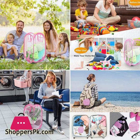 Laundry Basket Dirty Clothes Basket Bathroom Folding Laundry Hamper Wall Hanging Plastic Large Clothes Storage Basket