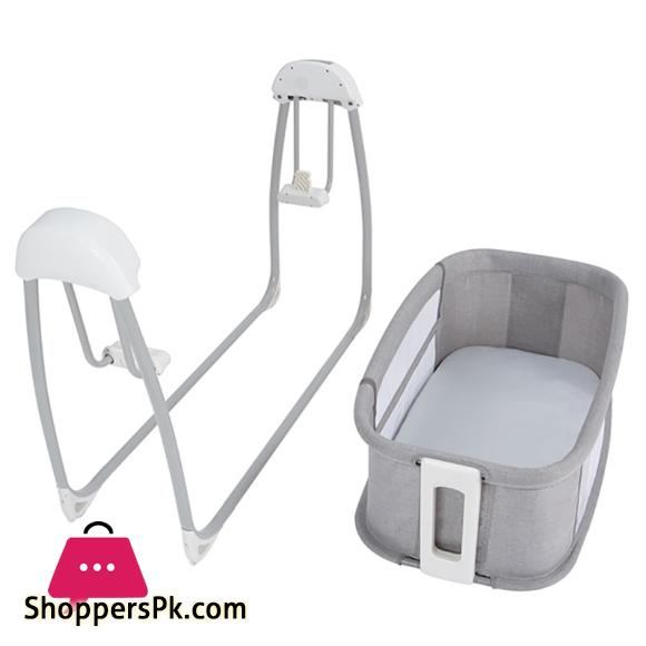 Mastela Deluxe 4 in 1 Bassinet Cradle Swing & Bedside Sleeper for Birth to 36 Month Kids