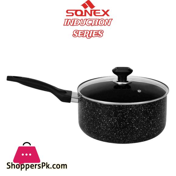 Sonex Induction Galaxy Sauce pan Non stick Inner or Outer Marble Coating 20CM