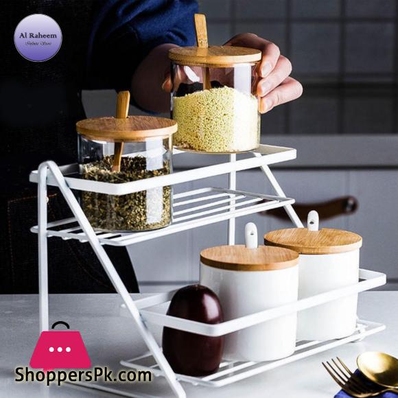 Spice Rack for Kitchen in Multipurpose Storage Rack