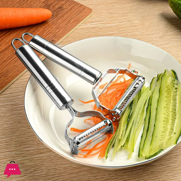 Stainless Steel 2 in 1 Fruit Vegetable Peeler