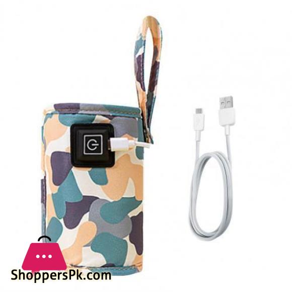 USB Milk Water Warmer Travel Stroller Insulated Bag Baby Nursing Bottle Heater