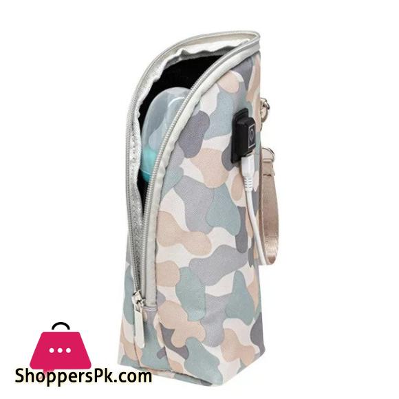 USB Milk Water Warmer Travel Stroller Insulated Bag Baby Nursing Bottle Heater