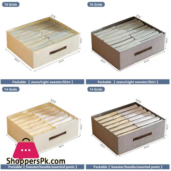 Wardrobe Clothes Organizer Cabinet Drawers Separator Box -16 Grid