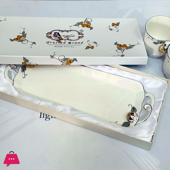 Angela Strawberry Luxe Serving Tray