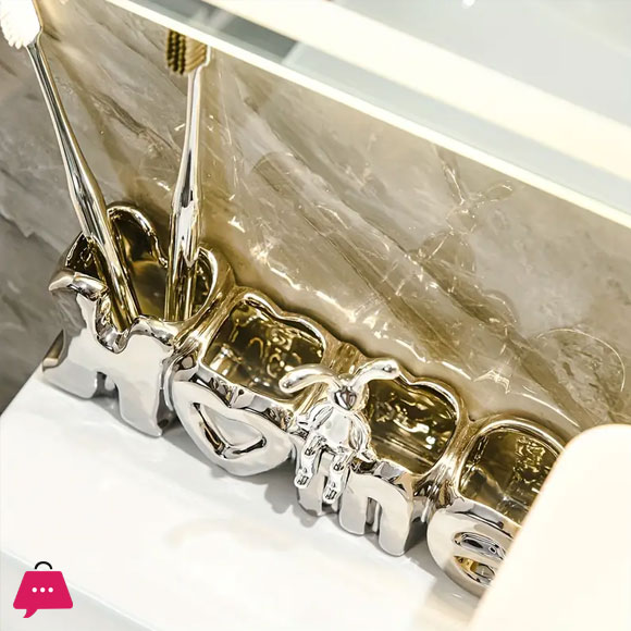 Creative Bathroom Toothbrush Holder Ceramic Toothbrush Holder