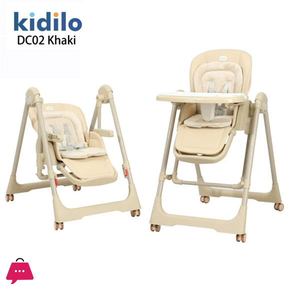 Kidilo 2 in 1 High Chair & Swing - DC02
