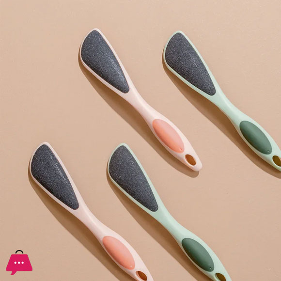 Long Handle Exfoliating Foot Scrubber Foot Cleaner Bathroom SPA Remove Dead Skin Foot Care