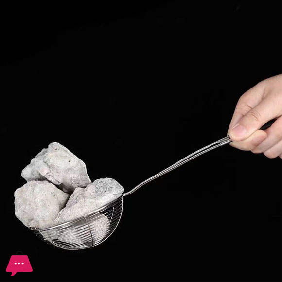 Pasta Strainer Spoon Stainless Steel - Durable Convenient Storage 2-Sizes