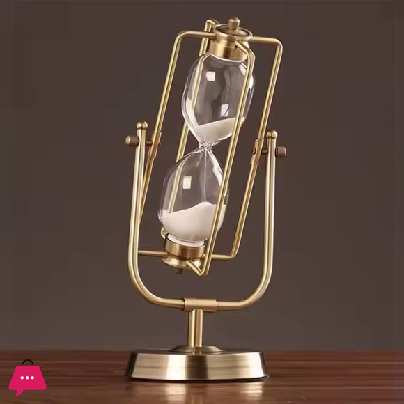 Rotating Metal Glass Timer Ornament 15-20 minutes Time approximately