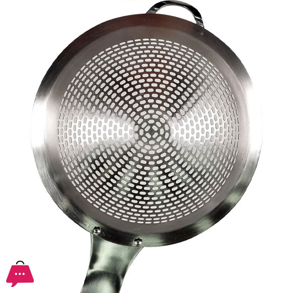 SS Strainer Bowl with Handle - 14CM