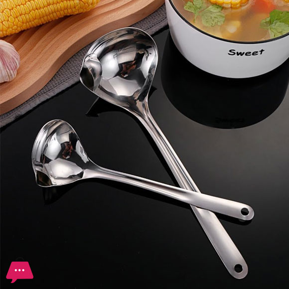 Stainless Steel Oil Separation Spoon 1-Pcs