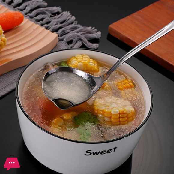 Stainless Steel Oil Separation Spoon 1-Pcs