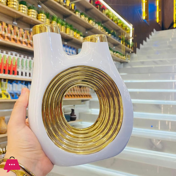 White Decore Vase YT609B