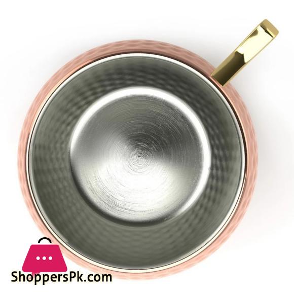 1 Pcs 550ml Hammered Copper Mug