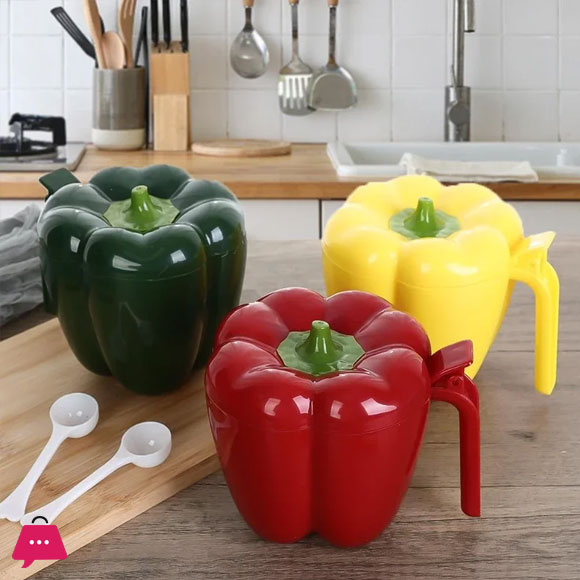 1Pc Plastic Creative Seasoning Jar Container Spice Jar
