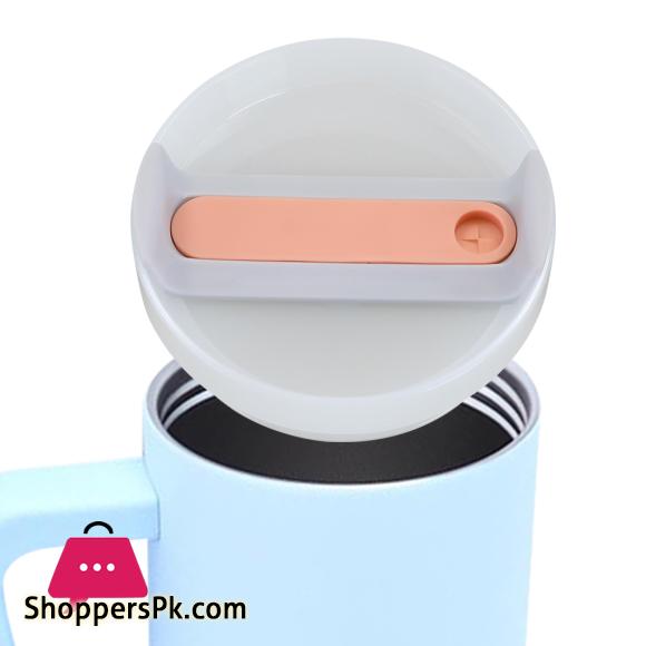 40Oz Tumbler Flip Straw Lid Replacement Spill Proof Splash Resistant Tumbler Lids Reusable Straw Cap for Tumbler