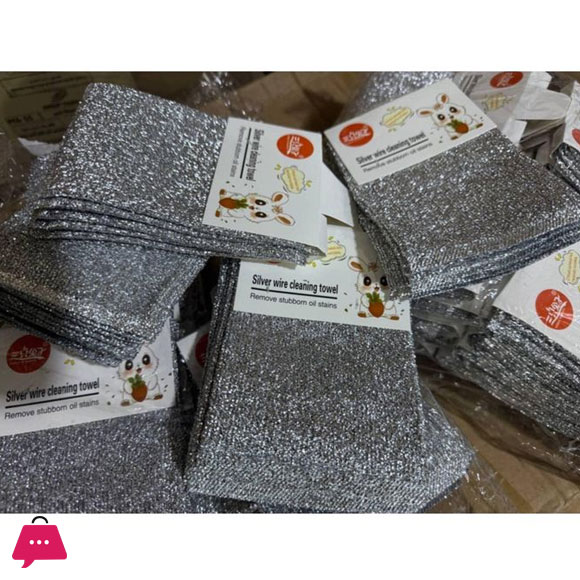 5pcs Multipurpose Wire Dishwashing Cloths for Wet and Dry Cleaning