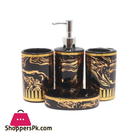 Ceramic Bathroom Set - 4Pcs