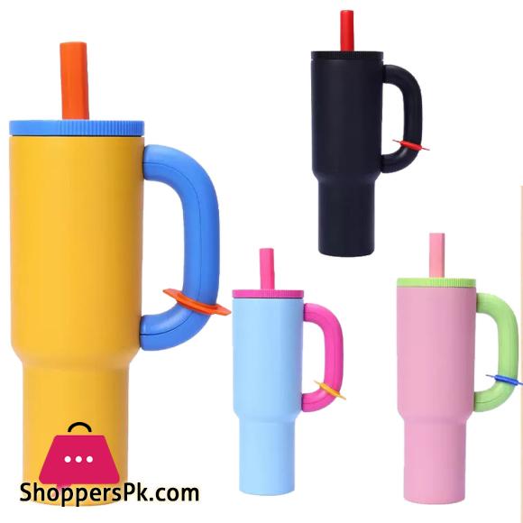 Chakolab 40oz Stainless Steel Tumbler Travel Mug with Straw Fits Car Cup