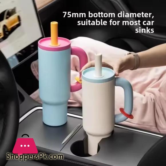 Chakolab 40oz Stainless Steel Tumbler Travel Mug with Straw Fits Car Cup