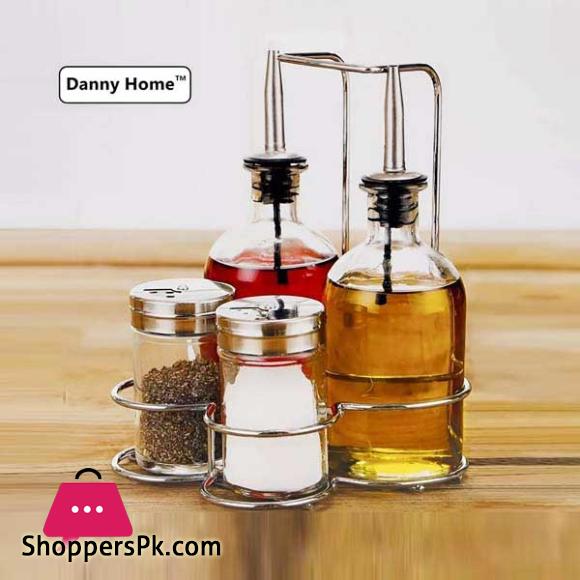 Danny Home Soy Sauce Set Oil Bottle Set of 5 Made of Glass