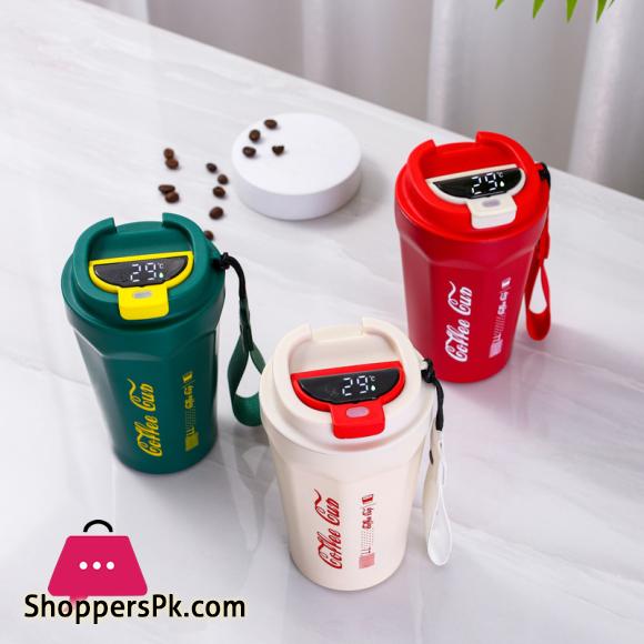Double-Layer Intelligent Temperature Car Mug Hot-Cold 390ML