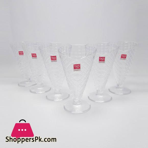 Glass Ice Cream Cup Set of 6
