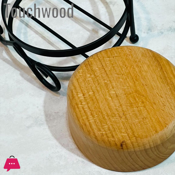 Touch Wood Spoon Holder Next To The Stove