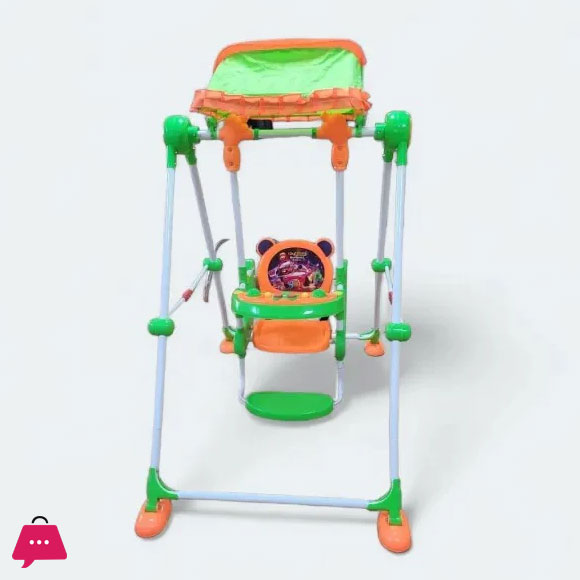 Baby Garden Outdoor Swing with Attachend Toys and Sound - Cover Shade