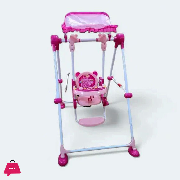 Baby Garden Outdoor Swing with Attachend Toys and Sound - Cover Shade
