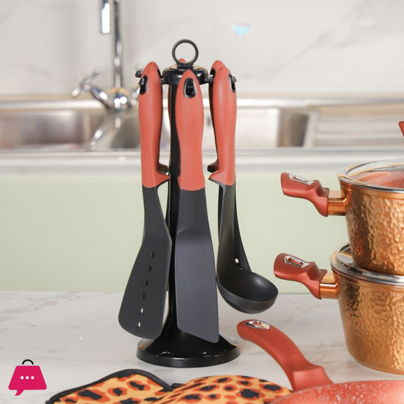 BAROLY Copper Effect Granite Cookware Set -23-piece