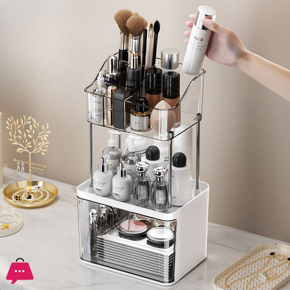 Cosmetics Make up Organizer Storage Box