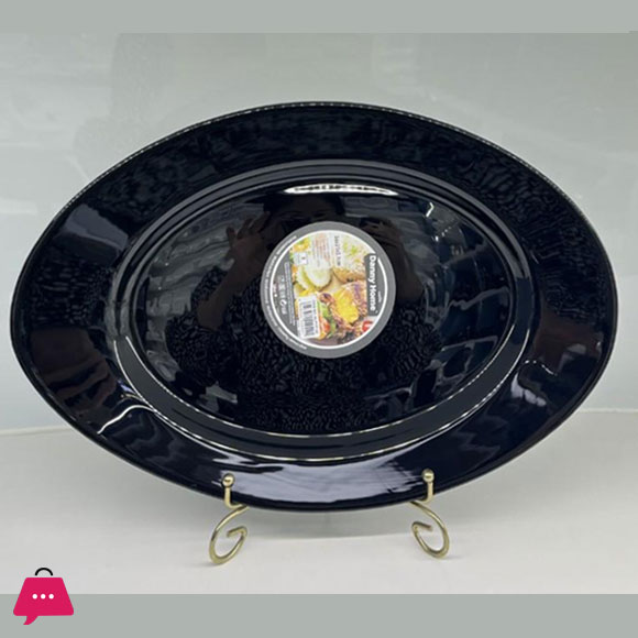 Danny Home Plate Opal Glass 14 Inch 1 Pcs