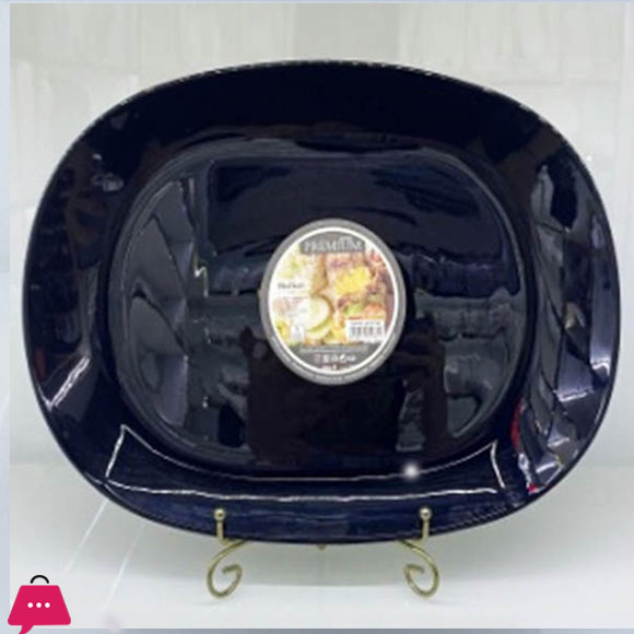 Danny Home Plate Opal Glass 14 Inch