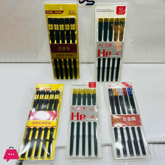 Impoted Chop Sticks Super Quality Matt Finish Sticks 5 pairs of sticks