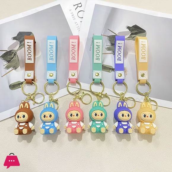 Labubu Mobile Phone Pendant Keychain 1-Pcs