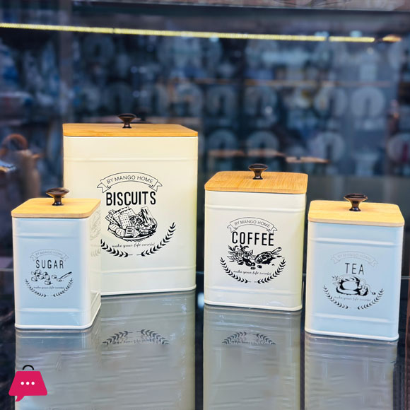 Metal Food Containers Set of 4