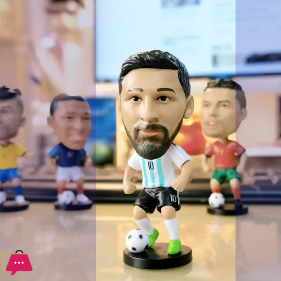 Soccer Bobbleheads - Messi - Ronaldo - MBAPPE Figures