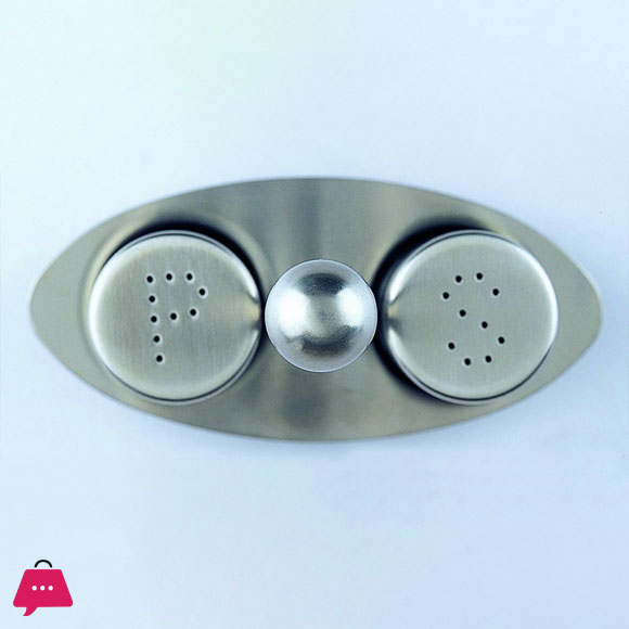 Stainless Steel Salt and Pepper Shakers Set