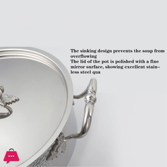 Tri-Ply Casserole With Lid Hand-Hammered Textured – 24CM