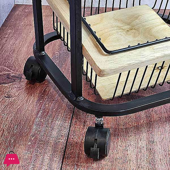 Touch Wood Luxury Potato Onion Basket 2-Steps