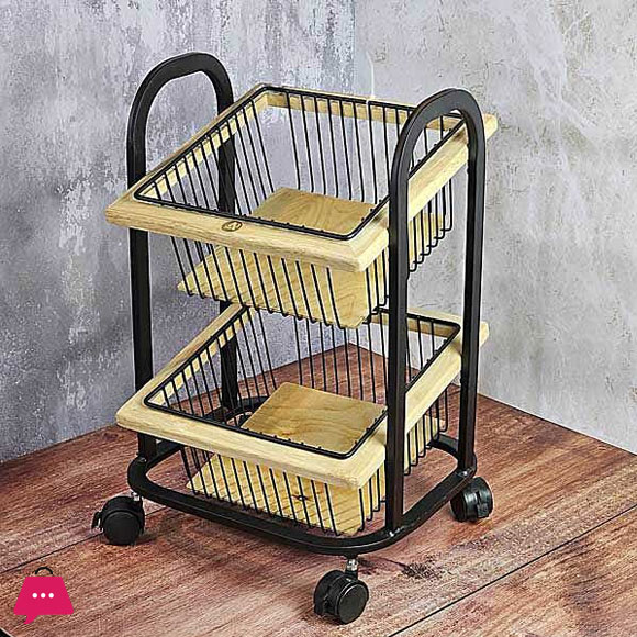 Touch Wood Luxury Potato Onion Basket 2-Steps