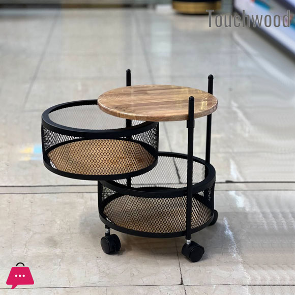 Touch Wood Mesh Basket Portable Luxury Onion Basket 2-Steps & 3 Steps