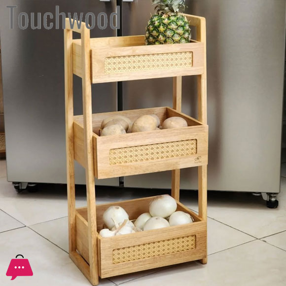 Touch Wood Modern Multi-Porpose Rack 2 Steps & 3 Steps