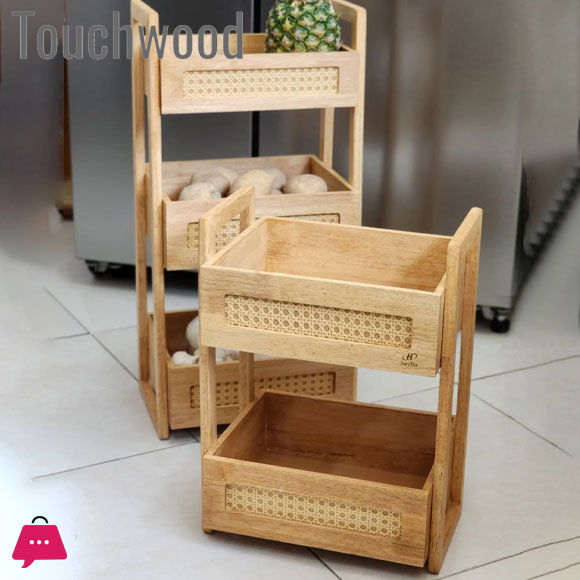Touch Wood Modern Multi-Porpose Rack 2 Steps & 3 Steps
